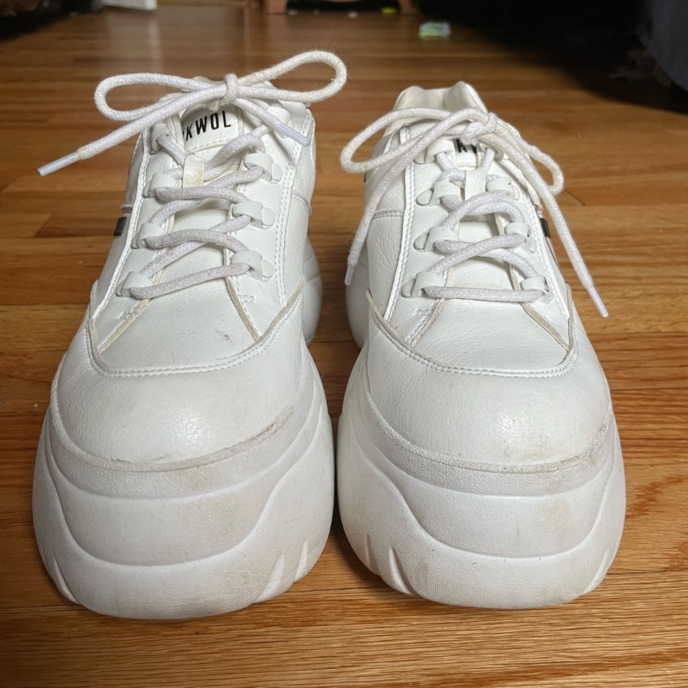 white platform shoes